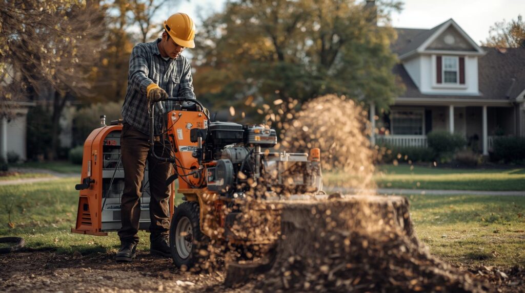 Stump grinding in Western New York